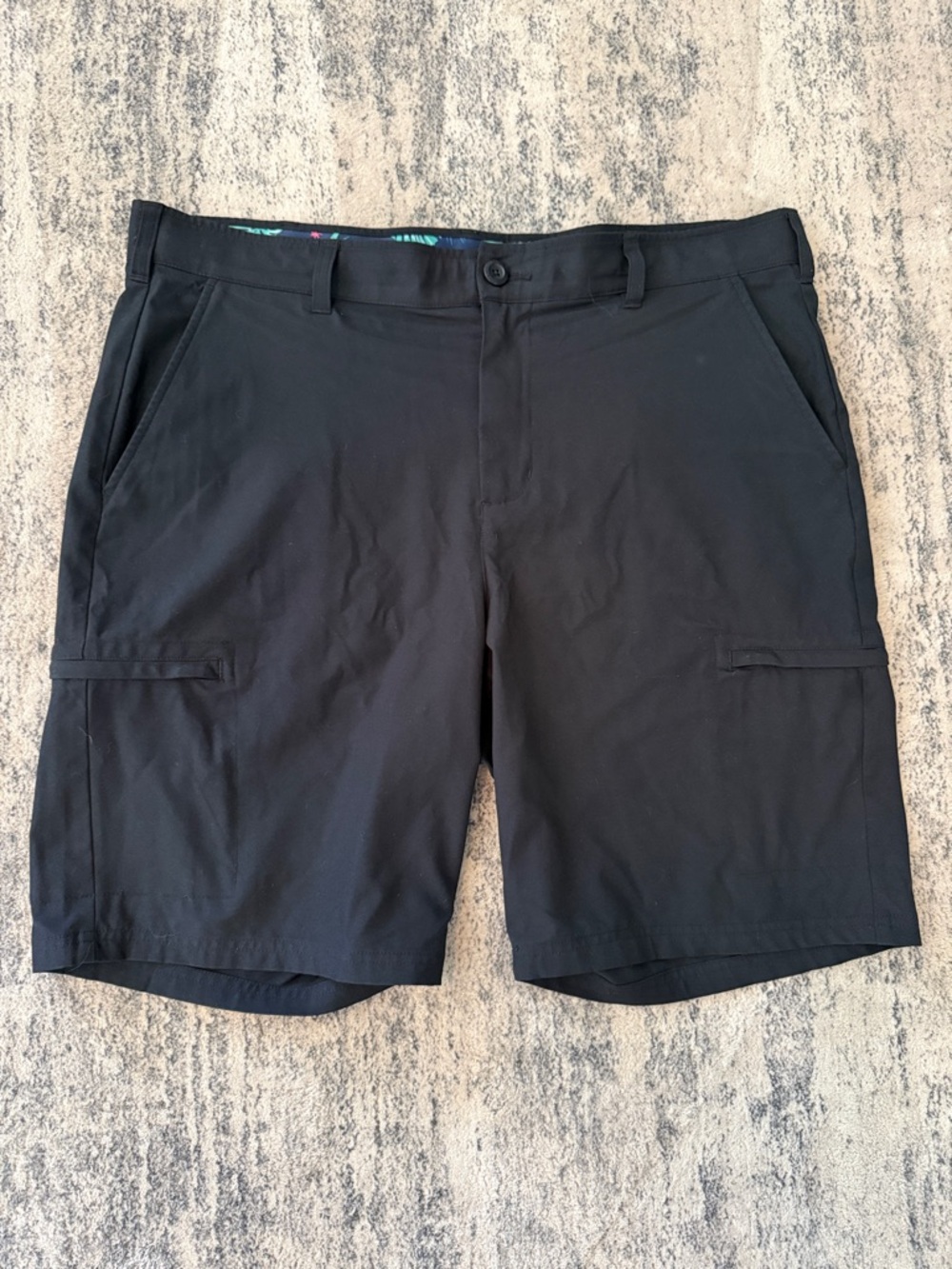 Men's Birdiebound Black Athletic Golf Shorts — Lightweight Active Wear